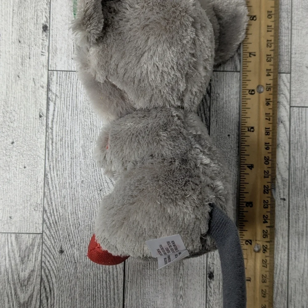 Ty Mac Gray Mouse with Red and Green Ears